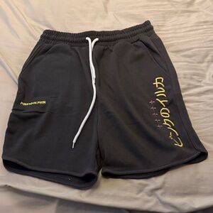 Pink Dolphin Charcoal Athletic Shorts